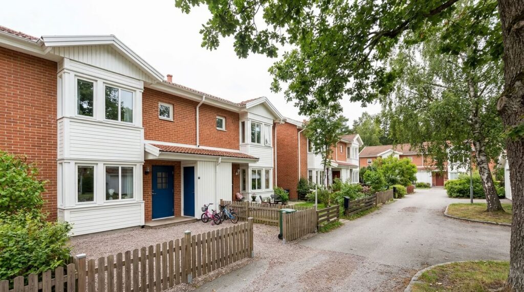 Byggfirma i Partille — radhusområde i Sävedalen, Partille kommun