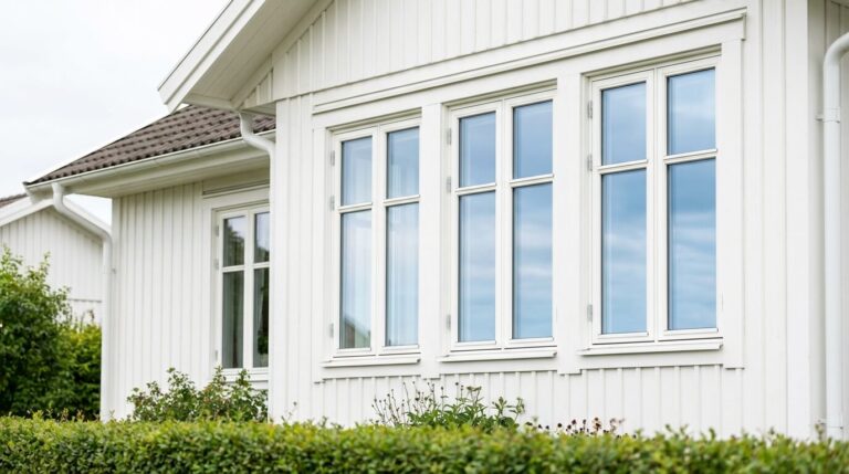 Fönsterbyte i Göteborg — nya energifönster monterade i vit villa