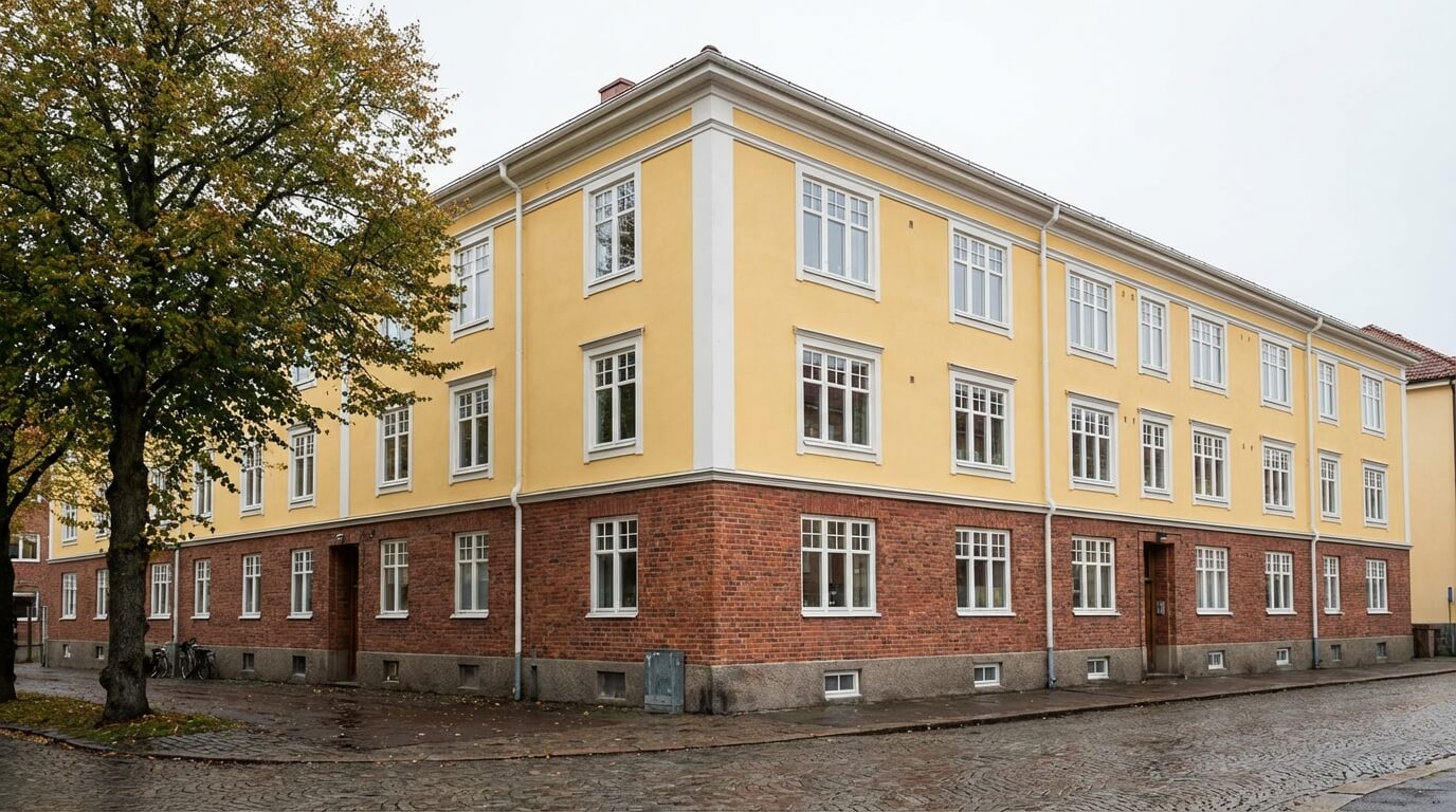 Nya fönster i landshövdingehus Göteborg — fönsterbyte med spröjsade träfönster